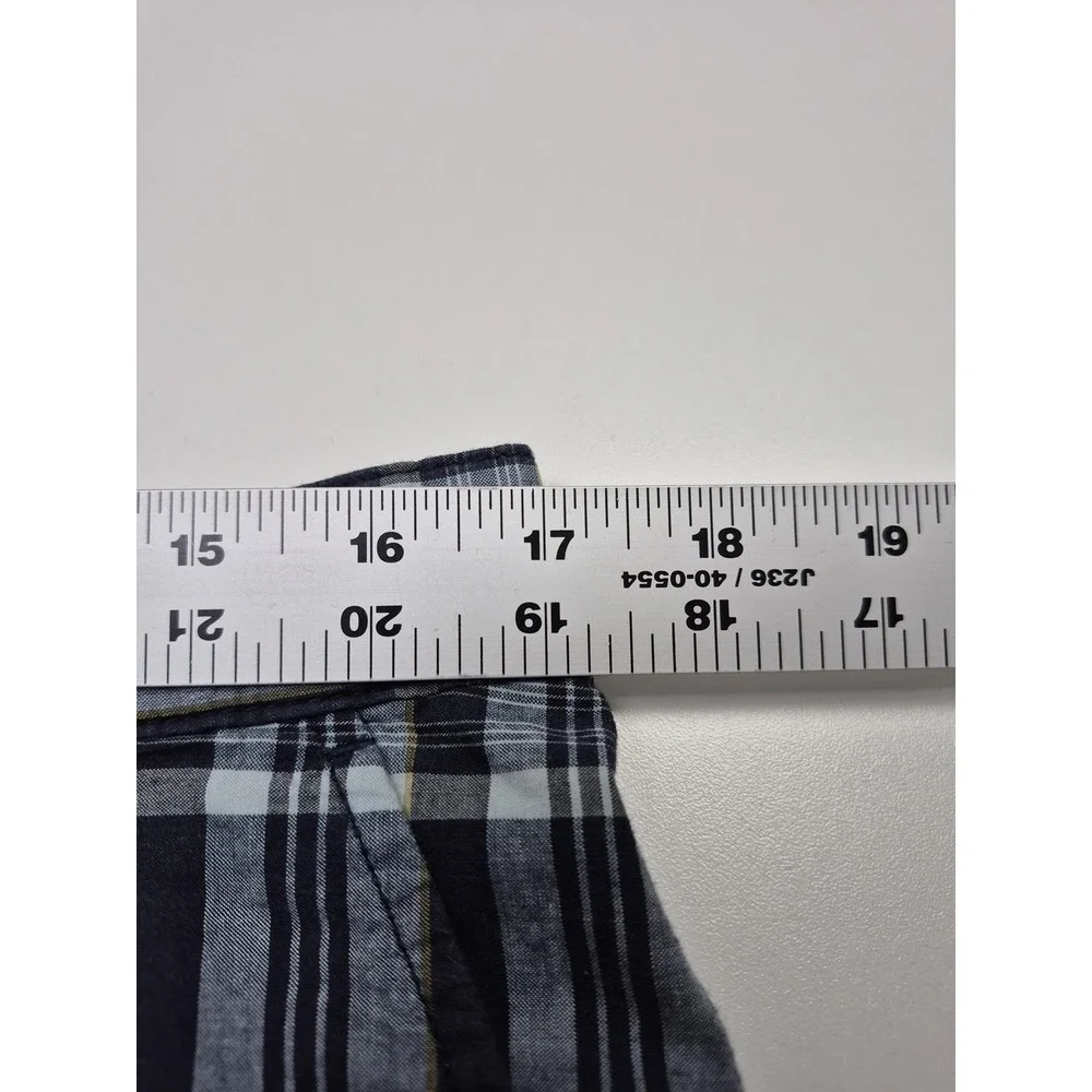 VTG Polo Ralph Lauren Madras Plaid Shorts Men's 34 Blue Plaid Chino
